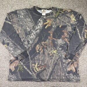 Vintage Mossy Oak Camo Pocket Tee Size 2XL Essentials